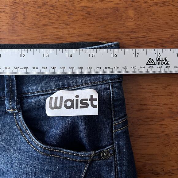 Democracy Women's 10 Ab Technology Jeans Stretch Slimming Ankle Casual Dark Wash - Picture 7 of 10